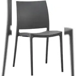 CLP Gartenstuhl Meton Kunststoff HBT: 81x42x49 cm dunkelgrau