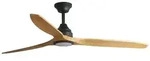 faro barcelona ALO L DC CCT Ventilator in Schwarz/Holz