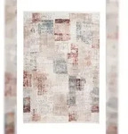 Kayoom Teppich Akropolis 425 Grau / Lachsrosa - 8LOEE-80-150