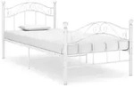 vidaXL Bett Wei&szlig; Metall 90x200 cm