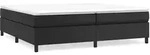 vidaXL Bettgestell Schwarz 200x200 cm Kunstleder