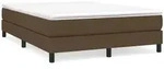 vidaXL Boxspringbettgestell Dunkelbraun 140x200 cm Stoff