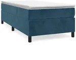 vidaXL Boxspringbettgestell Dunkelblau 80x200 cm Samt