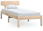 vidaXL Massivholzbett Kiefer 90x200 cm