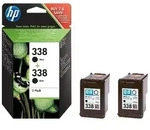 HP 338 2er-Pack Original Tintenpatrone Schwarz