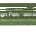 Pentel Arts SES15C-D2X Faserschreiber Brush Sign Pen olivgr&uuml;n(S)