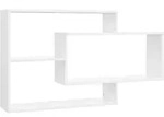 vidaXL Wandregale Wei&szlig; 104x20x58,5 cm Holzwerkstoff
