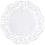 PAPSTAR 100 Tortenspitzen rund &Oslash; 20 cm weiss