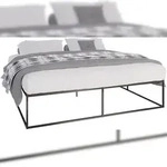 CLP Metallbett Scala schwarz/200x200x46 cm