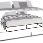 CLP Metallbett Scala schwarz/200x200x25 cm