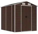 vidaXL Gartenhaus Braun 191 x 215 x 198 cm Verzinkter Stahl