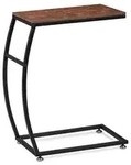 Relaxdays Beistelltisch Industrial Design, C-Form, HBT 58,5 x 47,5 x 25 cm, Tisch