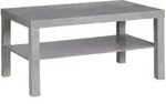 Relaxdays Couchtisch Betonoptik, mit Ablage, niedriger Tisch, f&uuml;r Wohnzimmer, HxBxT