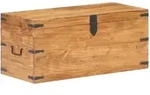 vidaXL Truhe 90x40x40 cm Massivholz Akazie