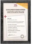 walther + design Fiorito Holz Bilderrahmen Kunstglas, 21x29,7 cm, dunkelgrau