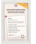 walther + design Fiorito Holz Bilderrahmen Kunstglas, 21x29,7 cm, weiss