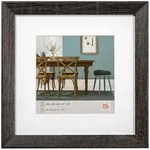walther + design Fiorito Holz Bilderrahmen 40x40 cm, DUNKELGRAU