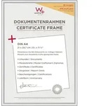 walther + design Lifestyle Kunststoff Bilderrahmen Kunstglas, silber, 21 x 29,7 cm