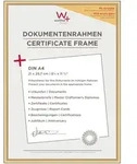 walther + design Lifestyle Kunststoff Bilderrahmen Kunstglas, gold, 21 x 29,7 cm
