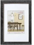 walther + design Fiorito Holz Bilderrahmen Kunstglas, 40x50 cm, dunkelgrau