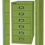 Bisley Schubladenschrank MultiDrawerTM L296S, Stahl, 27.9 x 38 x 59 cm, mit Sockel, 6