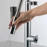 Franken Franke Messing Hochdruck Armatur Vital Semi-Pro Doppel-Strahl 120.0621.230