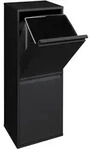 ARREGUI Basic CR206-B Recycling Abfalleimer / M&uuml;lleimer aus Stahl mit 2...