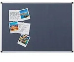 Bi-Office Maya blaue Filz Pinnwand mit Aluminiumrahmen 120 x 90 cm