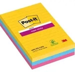 Post-it Rio Haftnotizen 101 x 152 mm Farbig sortiert Rechteckig Liniert 3 St&uuml;ck &agrave;