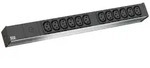 Bachmann 19"-Steckdosenleiste ALU 1HE, 12-fach C13, grau, 2,0m C14 Stecker