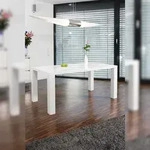 SalesFever Esstisch 160 x 90 cm | Hochglanz lackiert | MDF-Holz | B 160 x T 90...