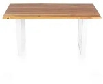 SalesFever Esstisch aus Akazienholz | 180 x 90 cm | 26 mm Tischplatte | Gestell