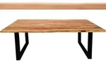 SIT M&ouml;bel Baumkante-Esstisch 220x100 cm | Platte Akazie natur antik |...