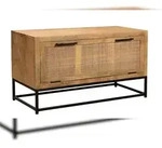SIT M&ouml;bel Schuhschrank | 1 Klappe | Mango mit Rattan-Front | Serie CANE | B...