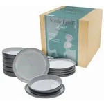 CreaTable Nordic Fjord Frost Tafelservice 12-tlg Steinzeug