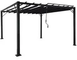 Mendler Pergola HWC-L40, Garten Lamellen-Pavillon Terrassen&uuml;berdachung,