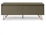 SalesFever Lowboard aus MDF | 1 Schublade und 1 Klappfach | Beine Metall mit