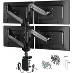 tectake Monitor Tischhalterung f&uuml;r 4 Monitore von 13" bis 32" Schwarz