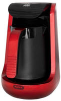 Mulex 1L 600W Elektrischer Mokkakocher Mokkakanne Espressokocher 4 Tassen Rot