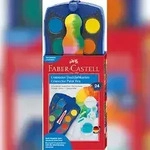 Faber Castell Farbkasten Connector 24 Farben mit DW blau