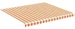 vidaXL Markisenbespannung Gelb und Orange 4x3,5 m