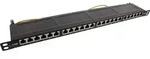 InLine&reg; Patchfeld Cat.6A 24-fach 19" 0,5HE schwarz RAL9005