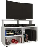 Ebuy24 Balanisa TV Tisch 3 Ablagen wei&szlig;.