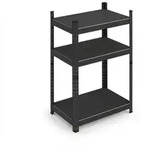 Relaxdays Schwerlastregal, HxBxT: 90x60x40 cm, 750 kg, 3 Ebenen, Stahl, Lagerregal