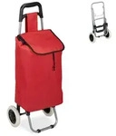 Relaxdays Einkaufstrolley, klappbar, 25 L Einkaufstasche mit Rollen, bis 10 kg