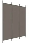 vidaXL 3-tlg. Paravent Anthrazit 150x220 cm Stoff