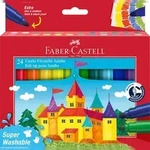 FABER-CASTELL Faber Castell Filzstift Jumbo Super Washable 24er Etui