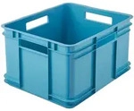 Keeeper - Aufbewahrungsbox 28L Blau 43x35x24 cm EURO-BOX - Kollektion Bruno ECO