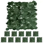 Relaxdays Sichtschutz Efeu, 12er Set, je Heckenmatte 50x50 cm, k&uuml;nstliche Hecke
