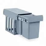 Relaxdays Einbaum&uuml;lleimer K&uuml;che, Auszug, Duo je 8 l, M&uuml;llsystem Unterschrank,